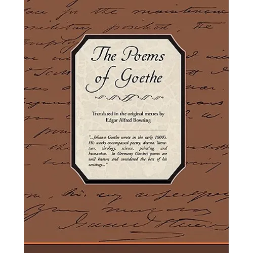 The Poems of Goethe