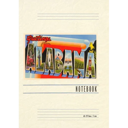 Vintage Lined Notebook Greetings from Alabama
