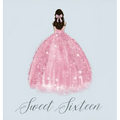 Sweet sixteen guest book, party Guest book, birthday party guest book to sign