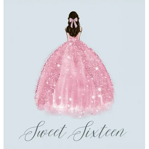 Sweet sixteen guest book, party Guest book, birthday party guest book to sign