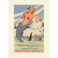 Vintage Lined Notebook Greetings from Newport Beach