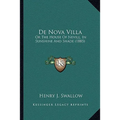 De Nova Villa: Or The House Of Nevill, In Sunshine And Shade (1885)