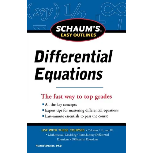 Schaum's Easy Outline of Differential Equations, Revised Edition