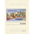 Vintage Lined Notebook Greetings from Orlando, Florida
