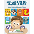Animals Deep Fun Learning Book for Kids with Jumbo Flash Cards. Greek English Bilingual Visual Dictionary: My Childrens learn flashcards alphabet trac