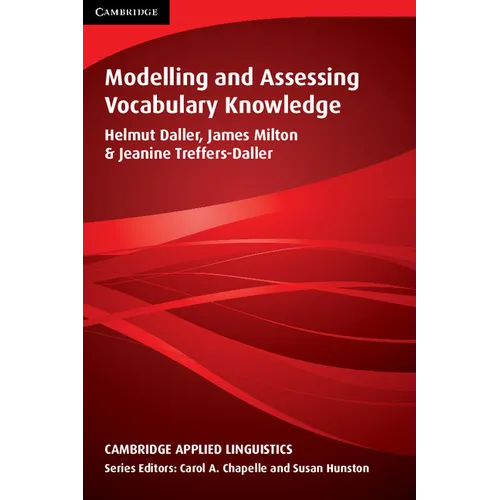 Modelling and Assessing Vocabulary Knowledge