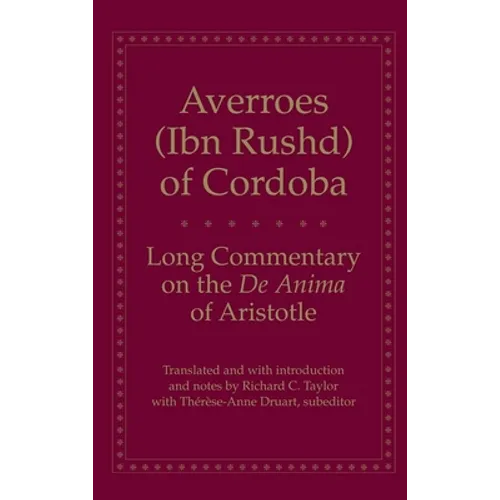 Long Commentary on the de Anima of Aristotle