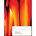 Abstract Flames Composition Notebook: College Ruled 100 Sheets/200 Pages 7.44x9.69