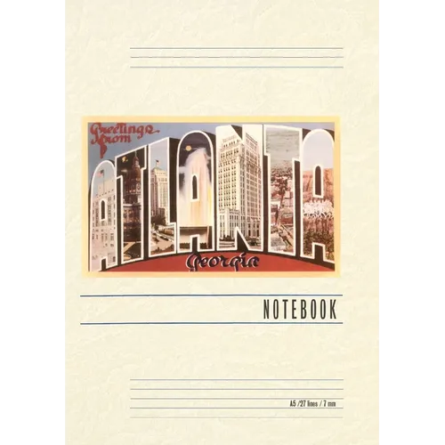Vintage Lined Notebook Greetings from Altanta