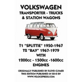 VOLKSWAGEN TRANSPORTER 1950-1979 1200cc - 1600cc WORKSHOP MANUAL