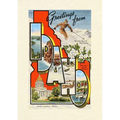 Vintage Lined Notebook Greetings from Idaho