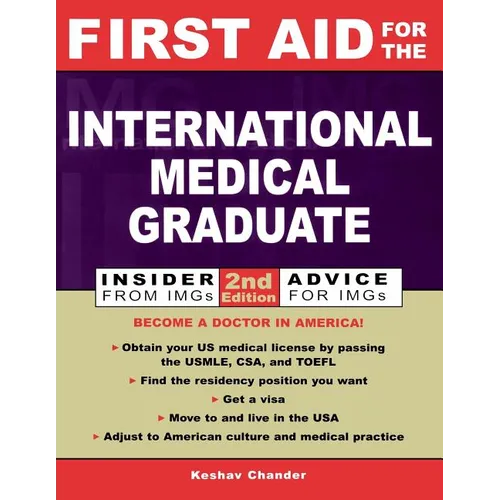 First Aid for the International Medical Graduate