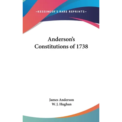 Anderson's Constitutions of 1738