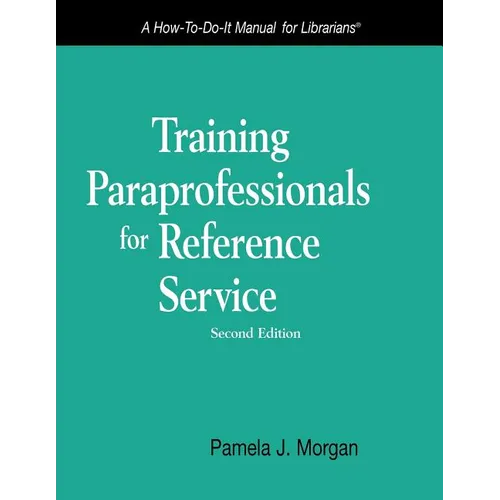 Training Paraprofessionals for Reference Service
