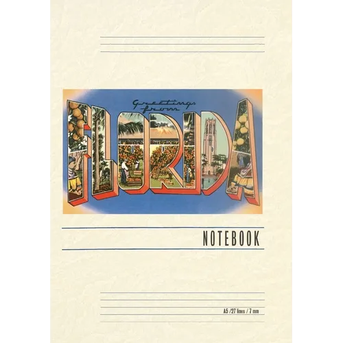 Vintage Lined Notebook Greetings from Florida