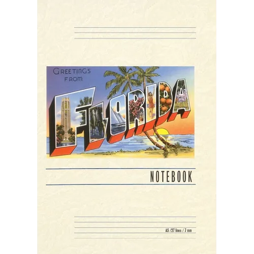 Vintage Lined Notebook Greetings from Florida