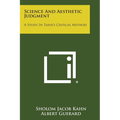 Science and Aesthetic Judgment: A Study in Taine's Critical Method