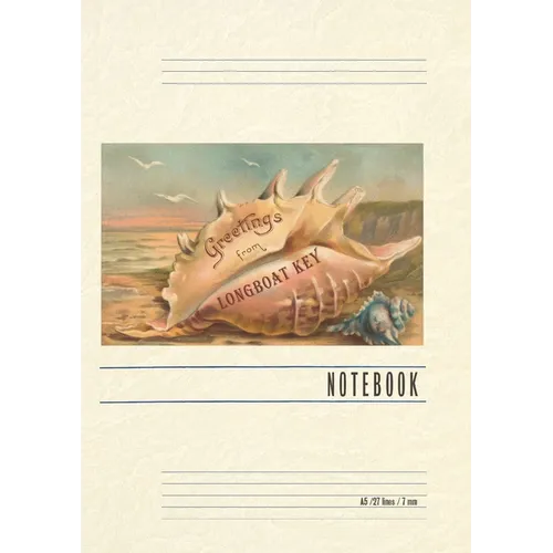 Vintage Lined Notebook Greetings from Longboat Key