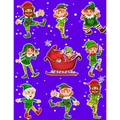 Christmas Holiday Sticker Album Dancing Elves: 100 Plus Pages For PERMANENT Sticker Collection, Activity Book For Boys and Girls - 8.5 by 11