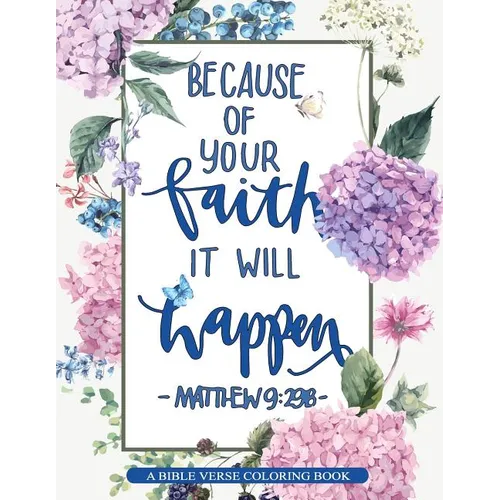 A Bible Verse Coloring Book: Inspirational Christian Coloring Books for Adults