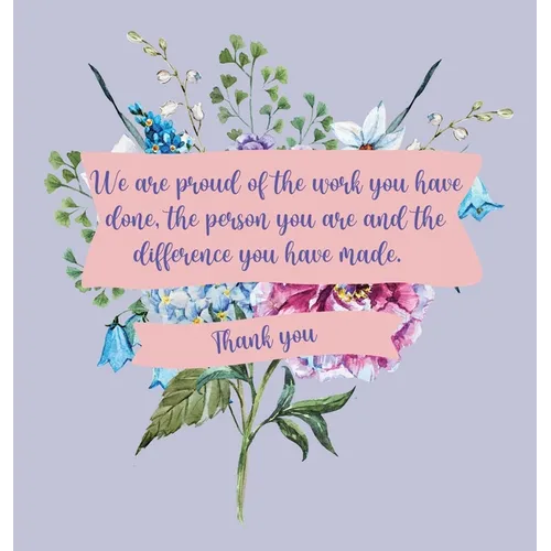Happy Retirement Guest Book with lined pages (hardback)