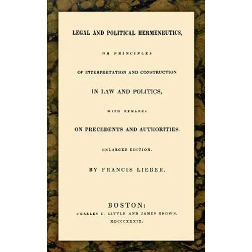 Legal and Political Hermeneutics
