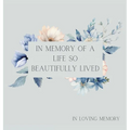 Celebration of life, funeral book, Condolence book to sign (Hardback cover)