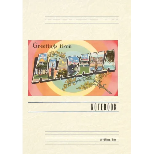 Vintage Lined Notebook Greetings from Alabama