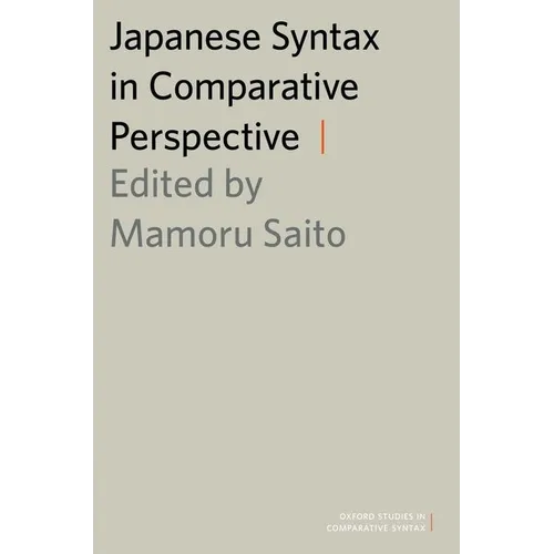 Japanese Syntax in Comparative Perspective