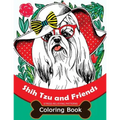 Shih Tzu and Friends Coloring Book: Stress Relieving Patterns Coloring Book for Girls