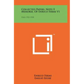 Collected Papers, Note E Memorie, Of Enrico Fermi V1: Italy, 1921-1938