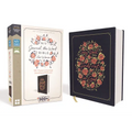 NIV, Journal the Word Bible for Women, Cloth Over Board, Navy, Red Letter Edition, Comfort Print: 500+ Prompts to Encourage Journaling and Reflection