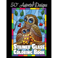 Stained Glass Coloring Book: 50+ Assorted Designs