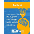 Context: Summarize and Paraphrase, Fact vs. Opinion, Context Clues, Cause and Effect, Compare and Contrast, Making Inferences, Inference, Context Clue