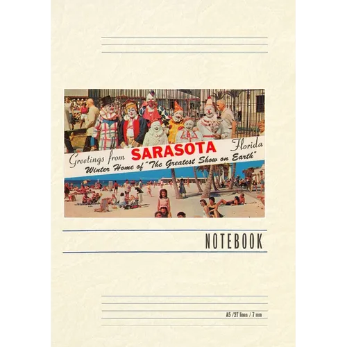 Vintage Lined Notebook Greetings from Sarasota, Florida