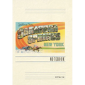 Vintage Lined Notebook Greetings from Saratoga Springs, New York