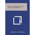 Studies in Biblical and Semitic Symbolism