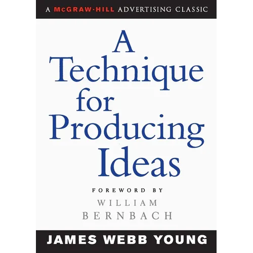 A Technique for Producing Ideas