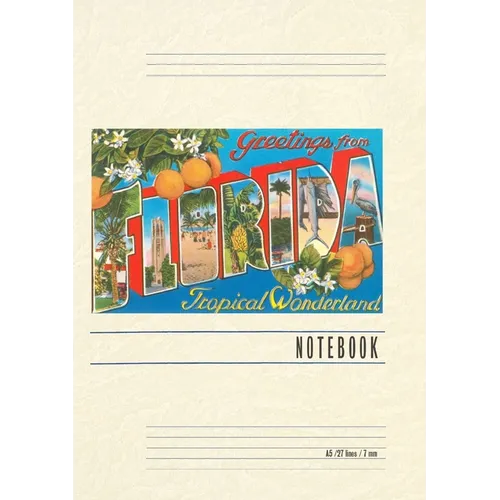 Vintage Lined Notebook Greetings from Florida